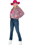 Veste léopard rose femme