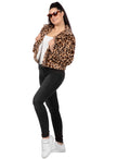 Veste léopard femme