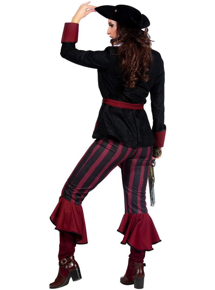 Déguisement pirate Lady Burgundy femme