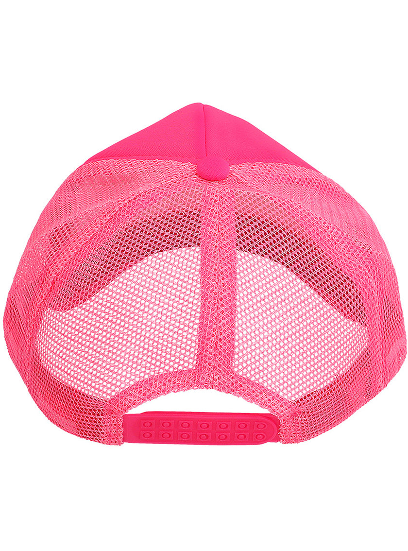 Casquette rose fluo