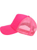 Casquette rose fluo