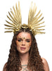 Bandeau de plumes dorées
