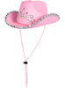 Chapeau cow-girl rose fille