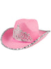 Chapeau cow-girl rose femme