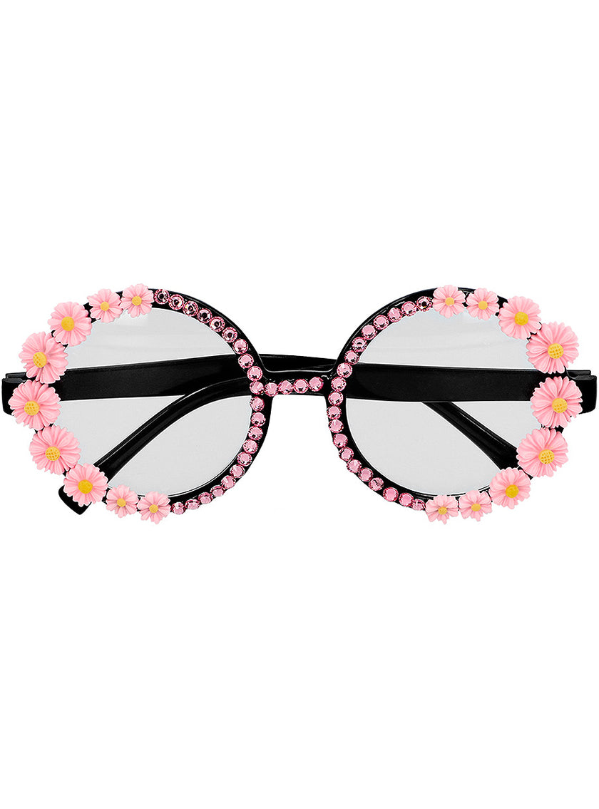 Lunettes hippie Flower Power