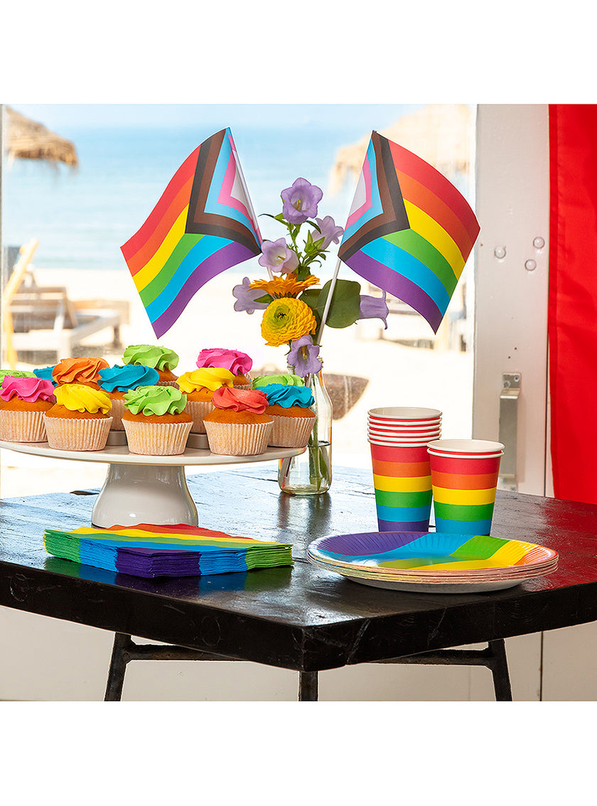 8 gobelets arc-en-ciel