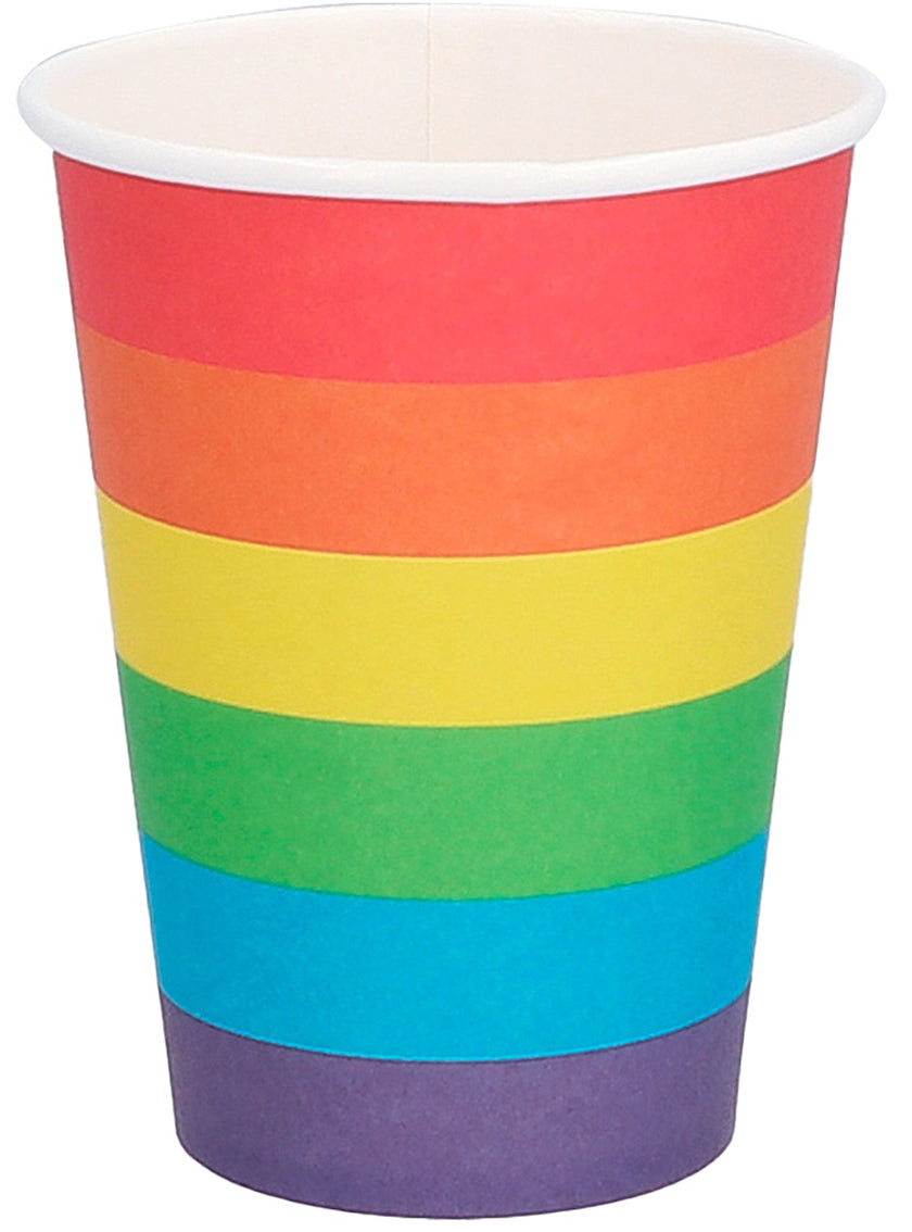 8 gobelets arc-en-ciel