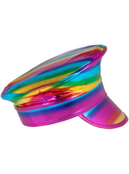 Casquette capitaine arc-en-ciel