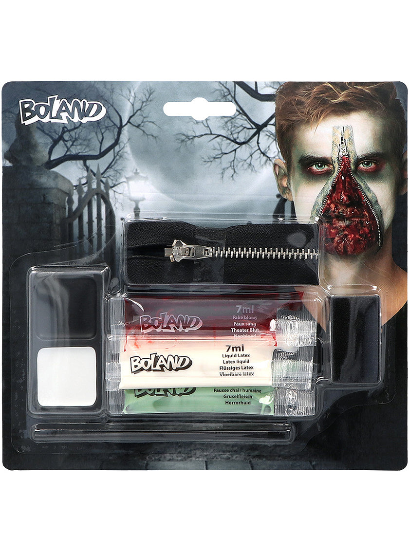 Maquillage zombie avec zip