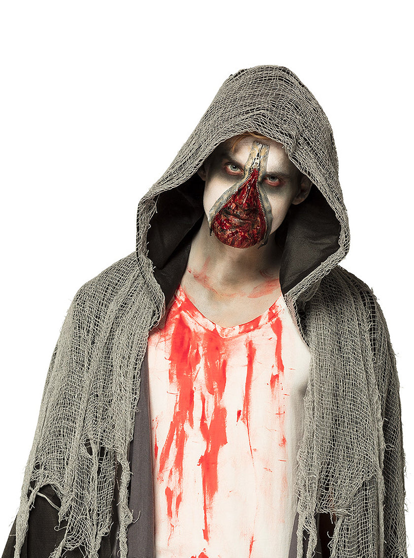 Maquillage zombie avec zip