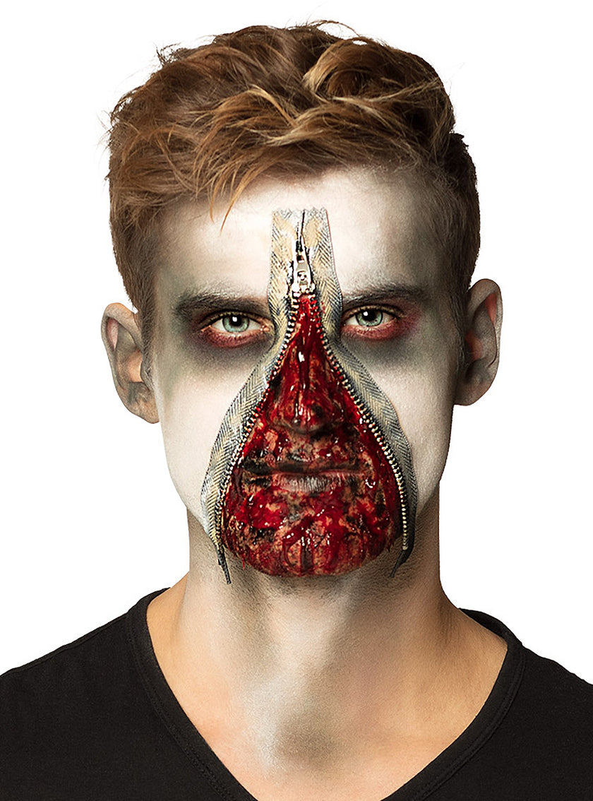 Maquillage zombie avec zip