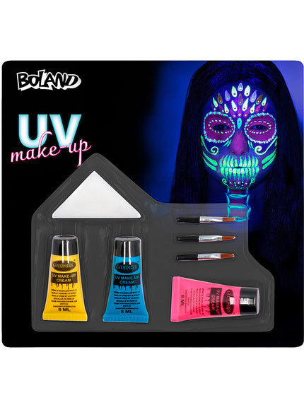 Maquillage squelette phosphorescent