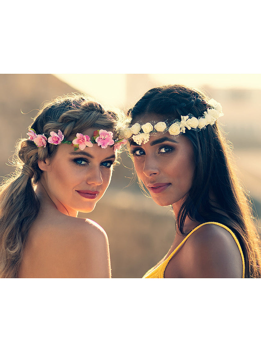 Bandeau fleurs blanches