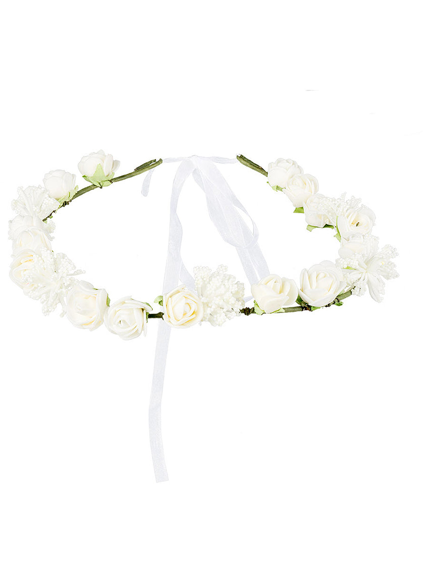 Bandeau fleurs blanches