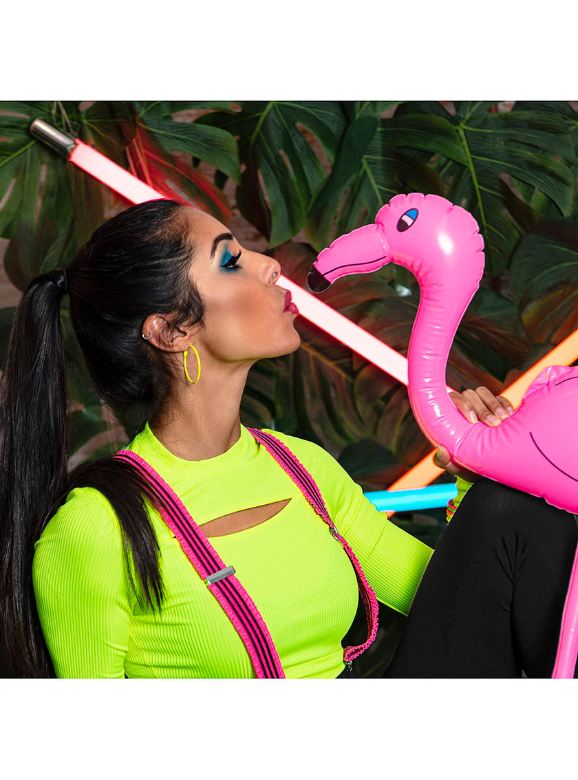 Flamant rose gonflable 60cm