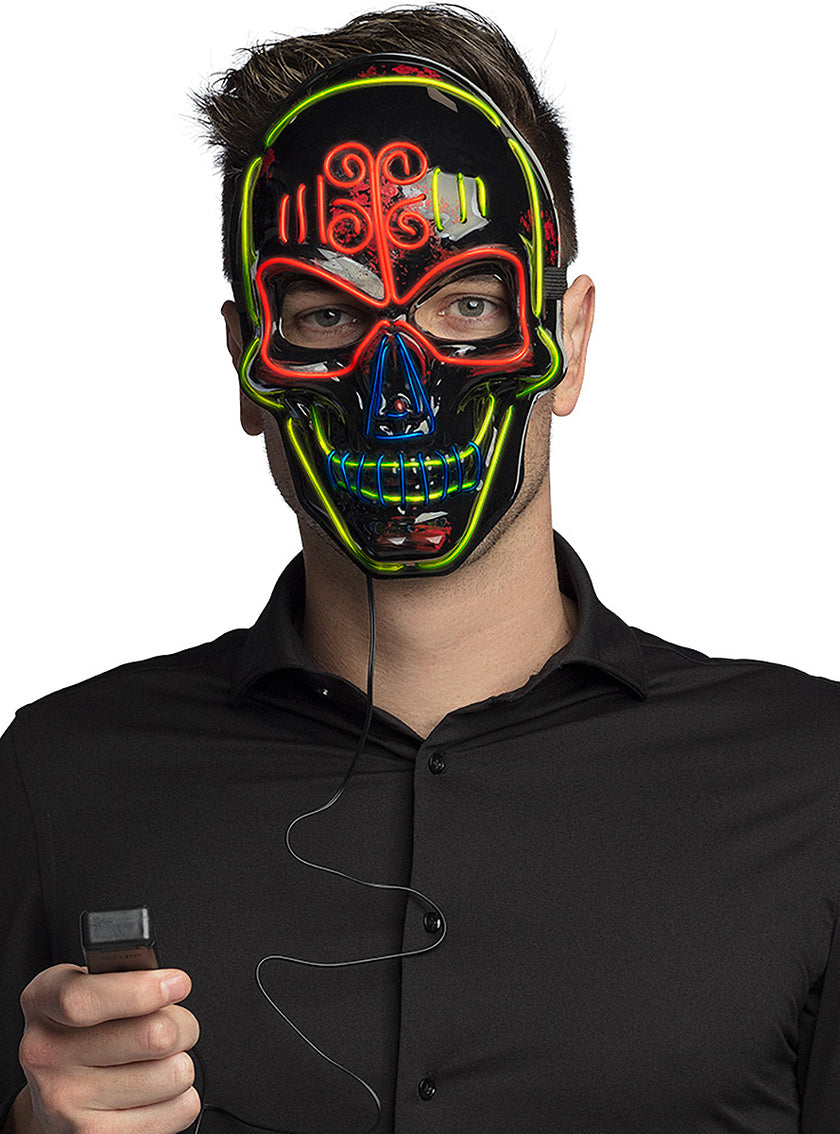 Masque squelette LED