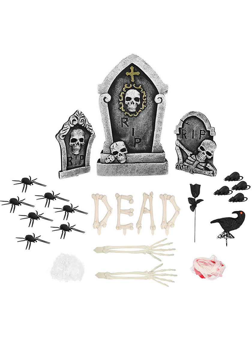 Kit décoration cimetière squelette