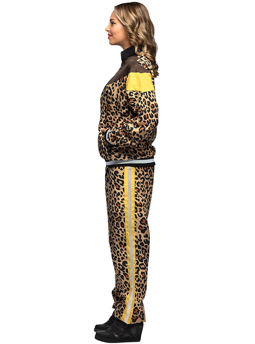 Déguisement survêtement années 80 léopard adulte