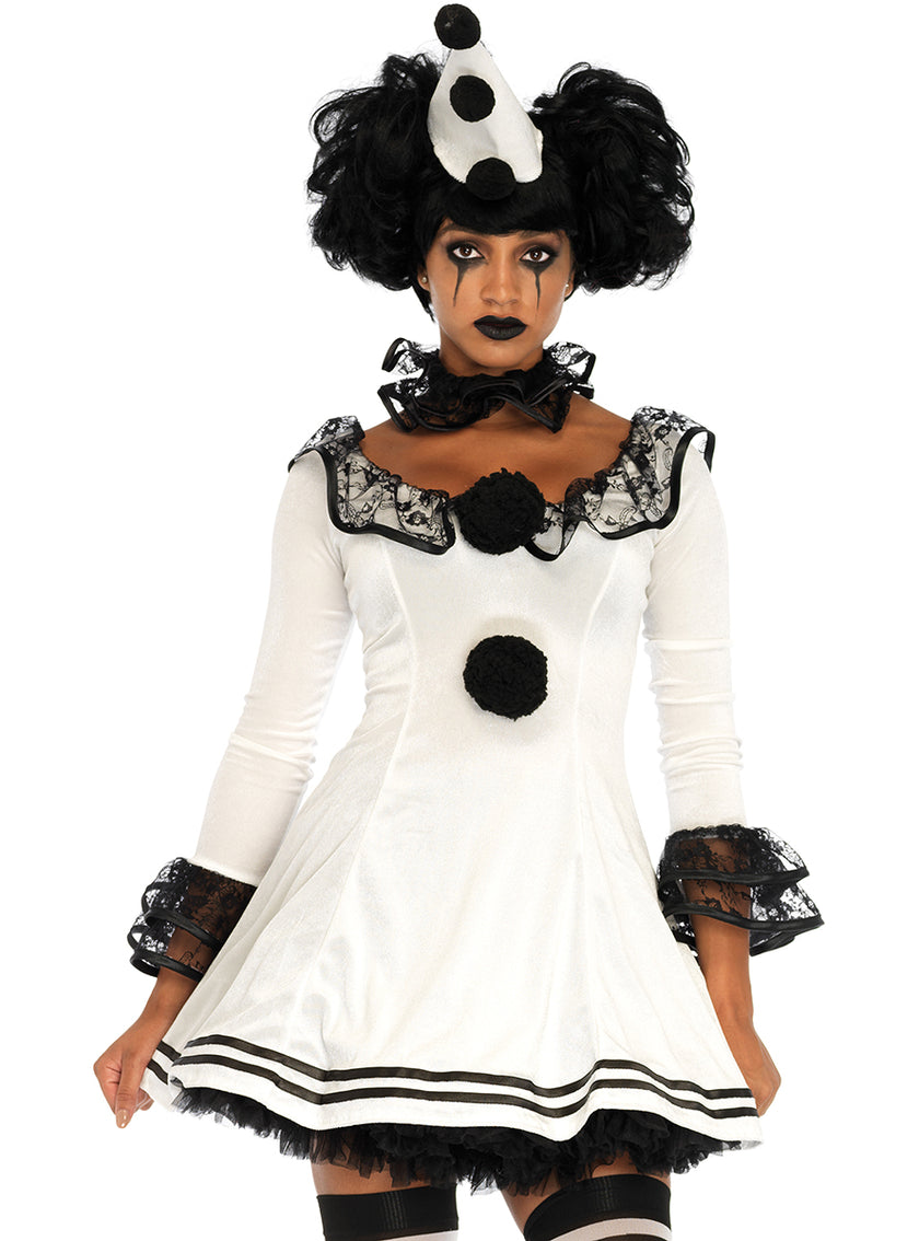 Déguisement Pierrot élégant femme