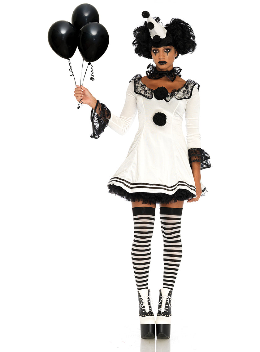 Déguisement Pierrot élégant femme