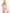 Robe en vinyle rose femme