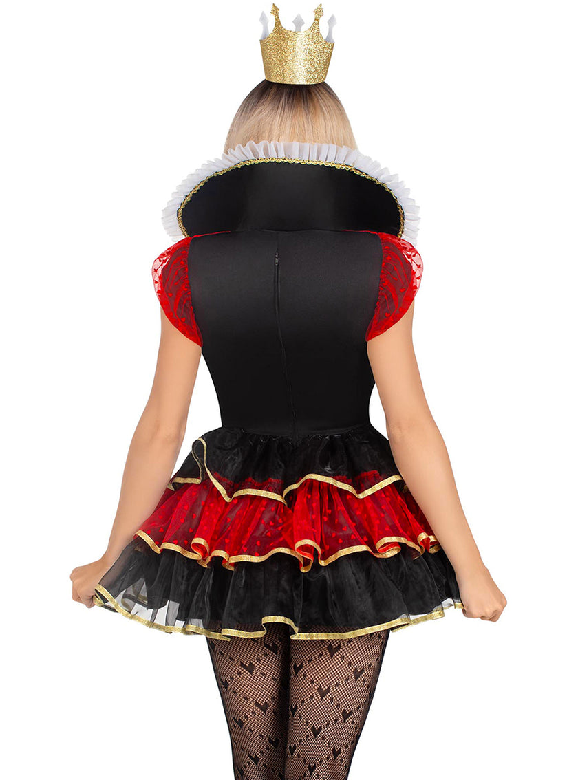 Déguisement Élégante de Reine de Cœurs pour Femme