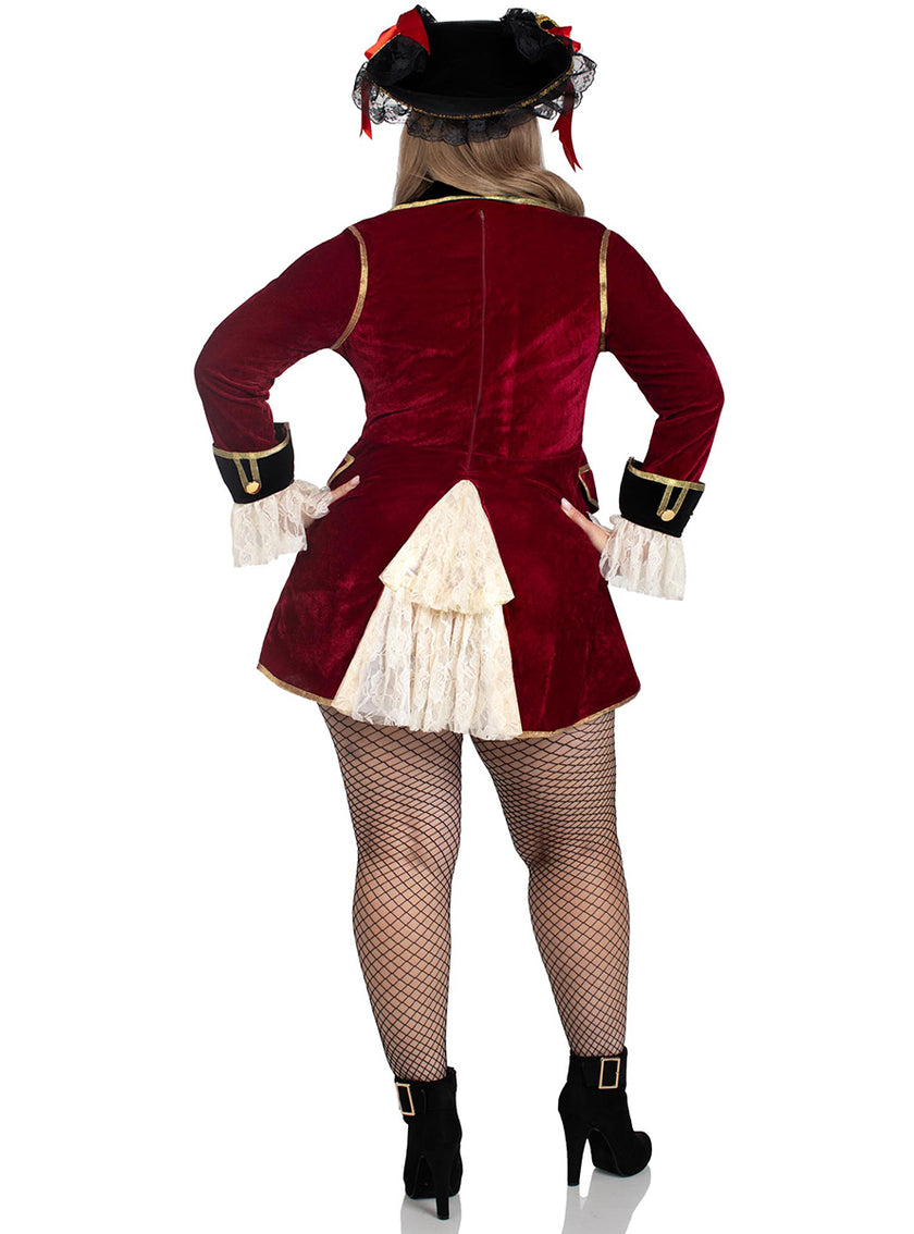 Déguisement de capitaine pirate femme grande taille
