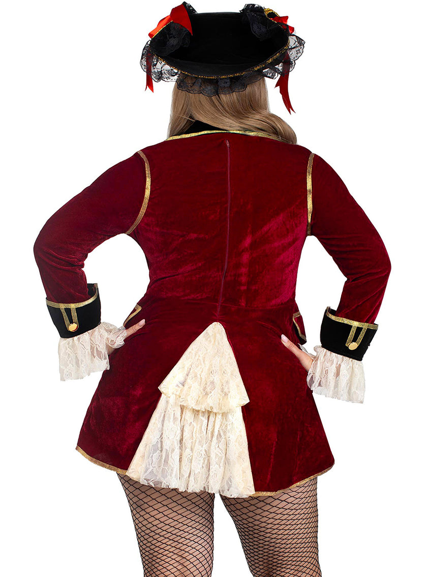 Déguisement de capitaine pirate femme grande taille