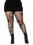 Collants squelette Catrina grande taille