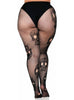 Collants squelette Catrina grande taille