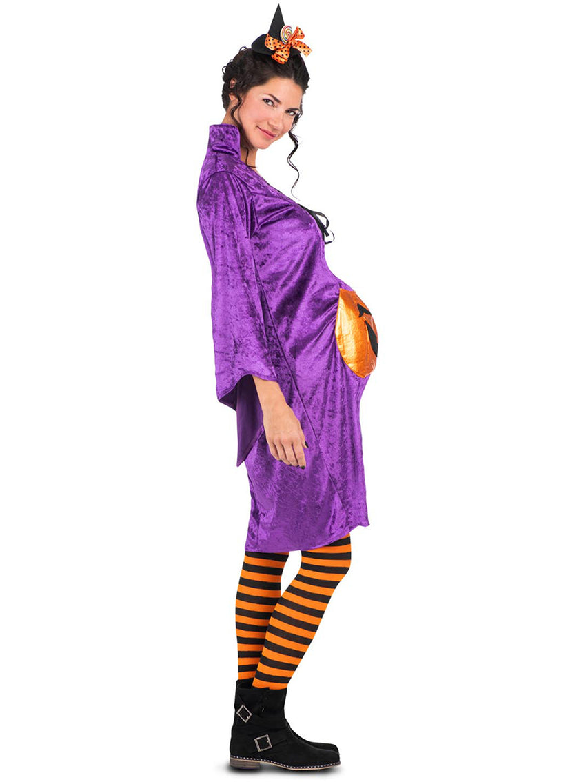 Déguisement sorcière citrouille pour femme enceinte