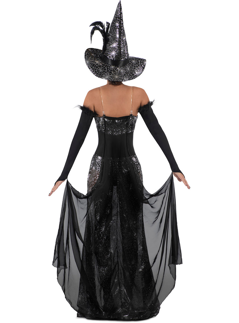 Déguisement sorcière corbeau femme