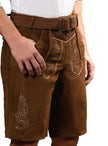 Lederhosen marron foncé homme