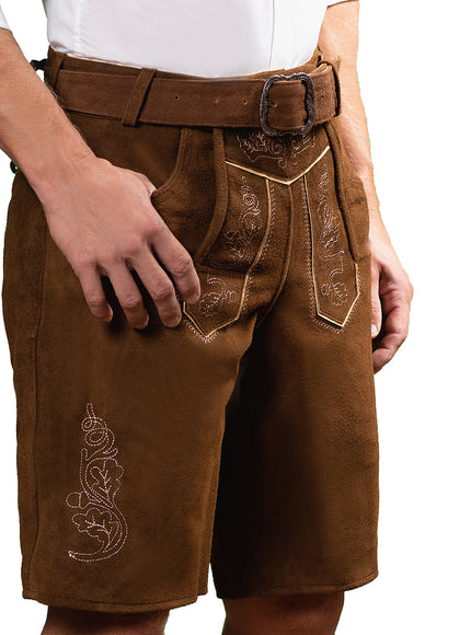 Lederhosen marron foncé homme