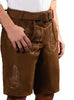 Lederhosen marron foncé homme