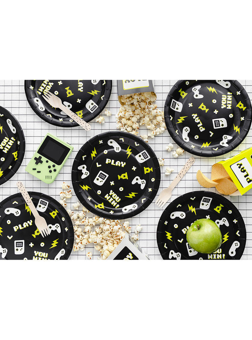 12 assiettes jeux vidéos (18x27cm) - Videogame party