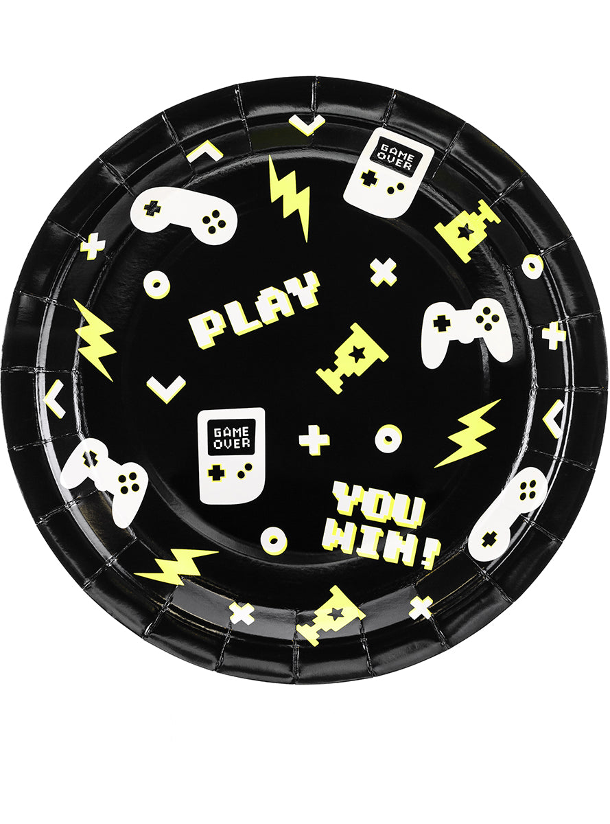 12 assiettes jeux vidéos (18x27cm) - Videogame party