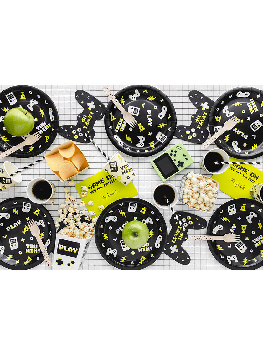 12 assiettes jeux vidéos (18x27cm) - Videogame party