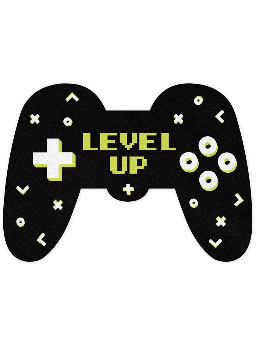 12 serviettes jeux vidéos (11,5x16cm) - Videogame party