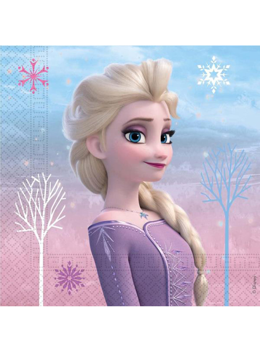 20 Serviettes de table La Reine des Neiges (33x33cm)