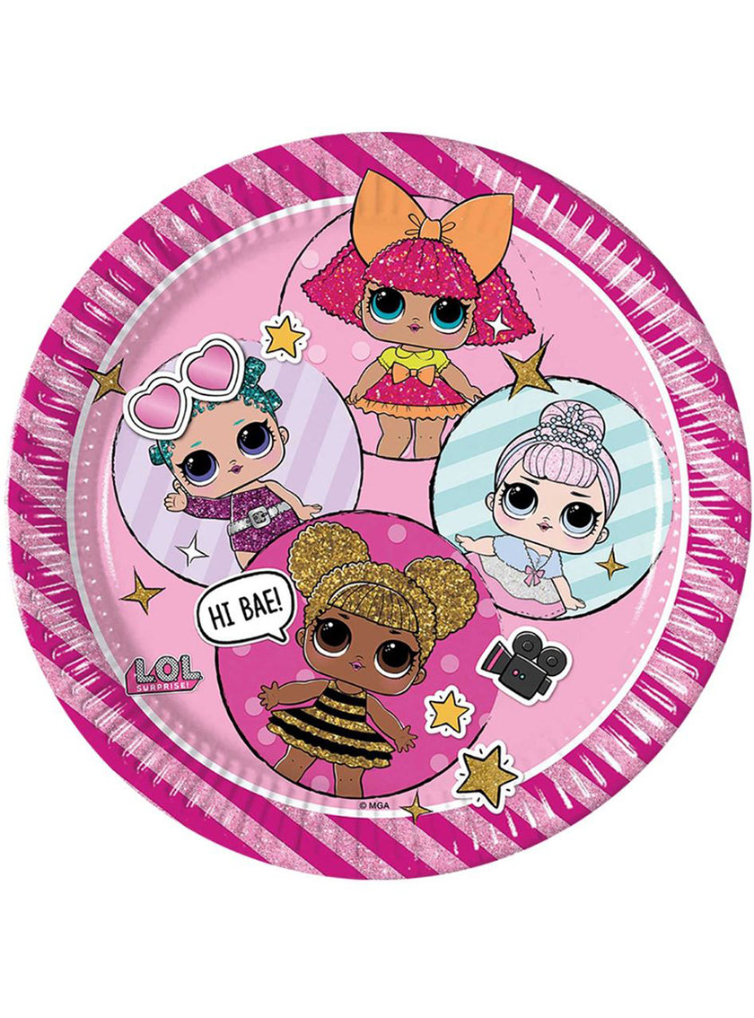 8 assiettes LOL Surprise (23cm)