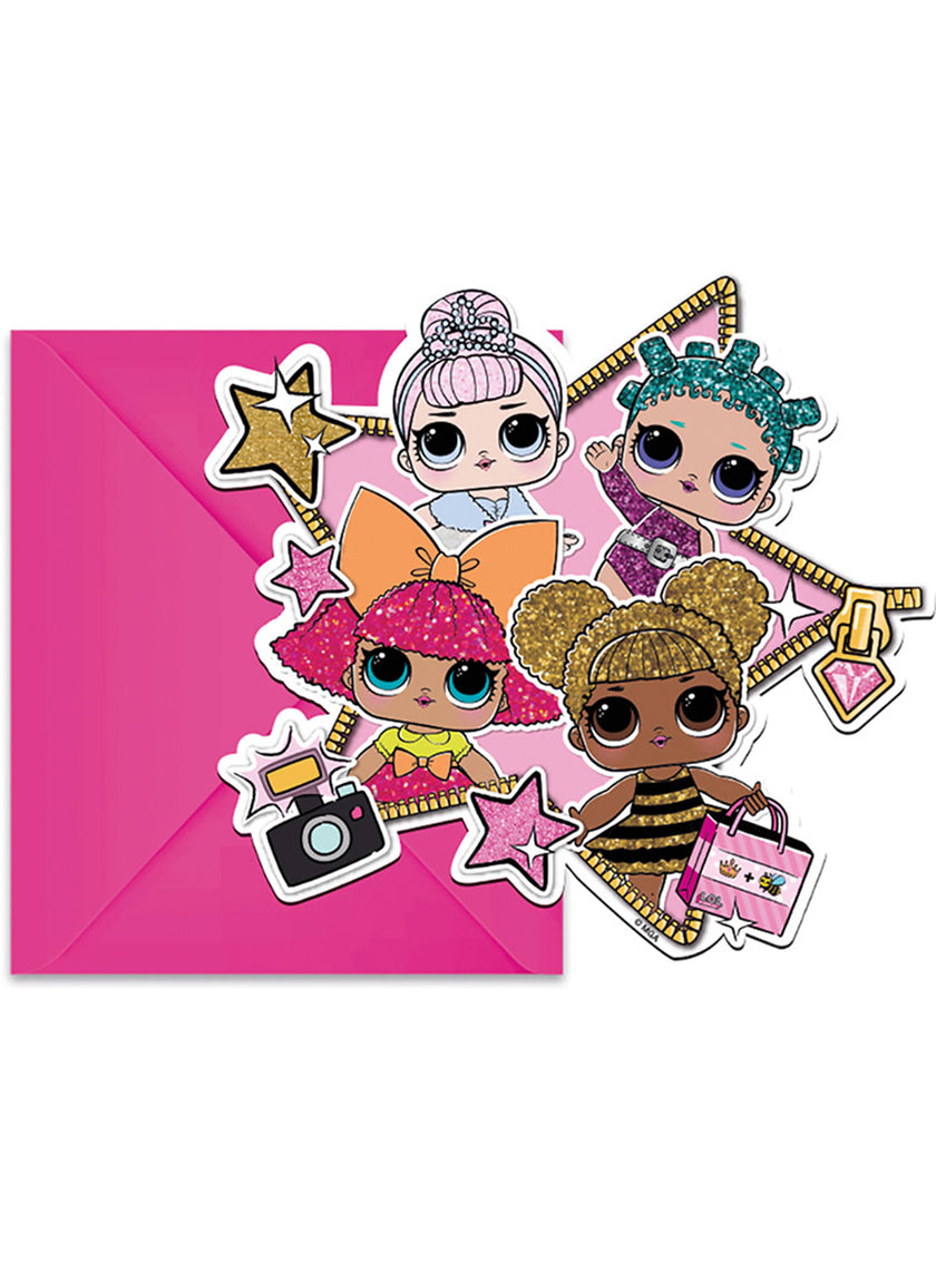 6 invitations LOL Surprise