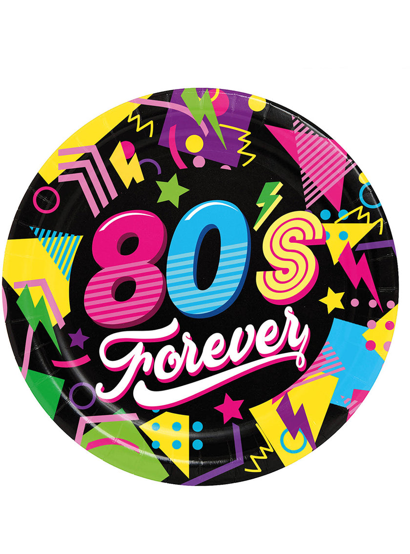 6 assiettes des années 80 (23cm)