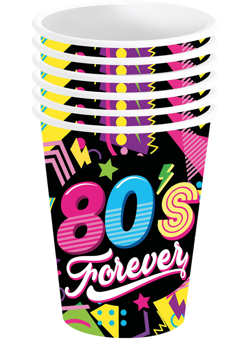 6 verres des années 80