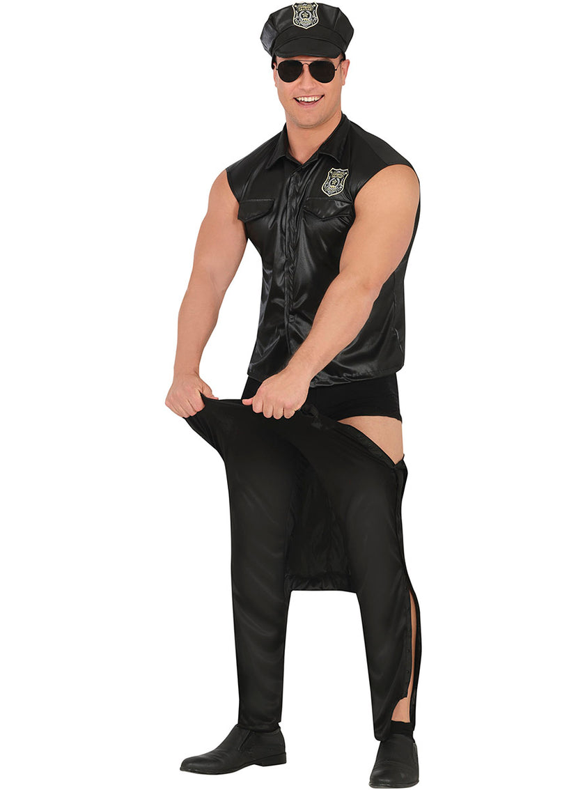 Déguisement de policier strip-teaseur sexy pour homme
