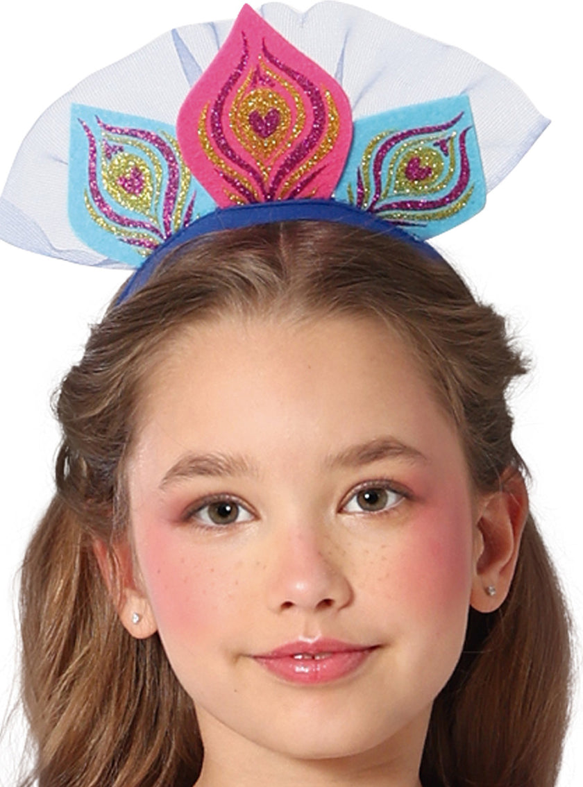 Déguisement de paon avec ailes pour fille