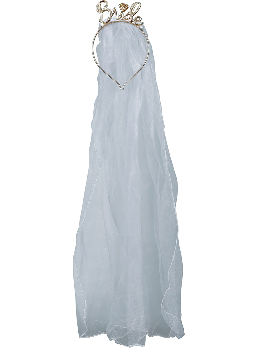 Voile avec diadème de mariée