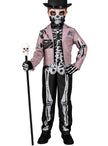 Déguisement de squelette avec costume pour garçon