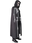 Cape de squelette avec capuche pour adulte