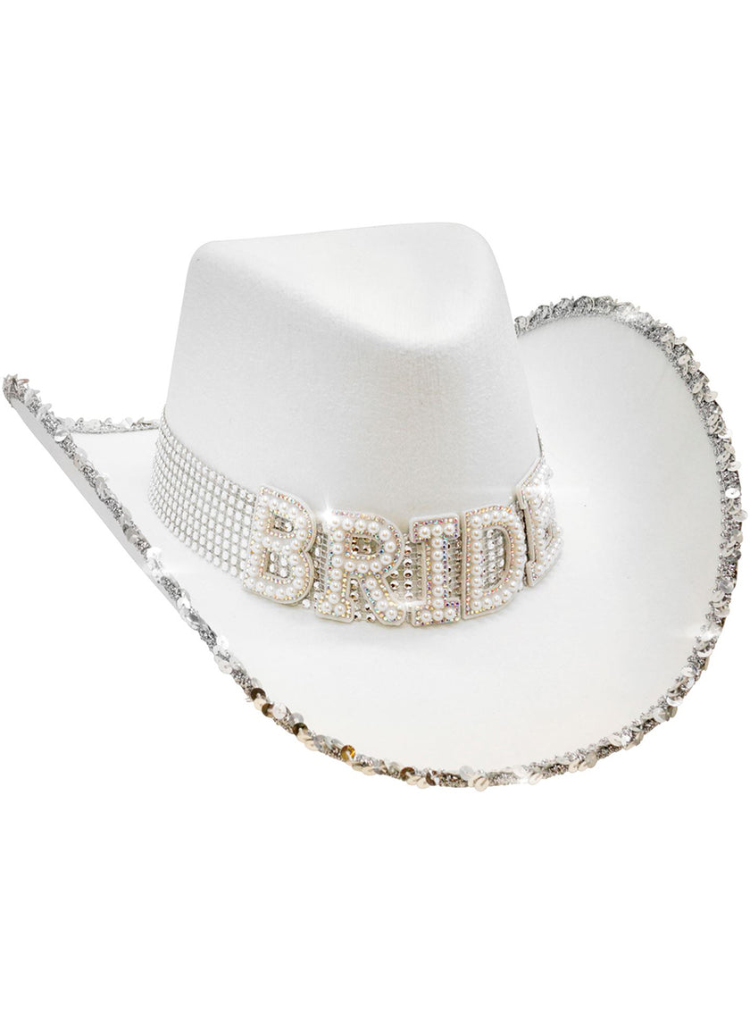 Chapeau blanc de mariée